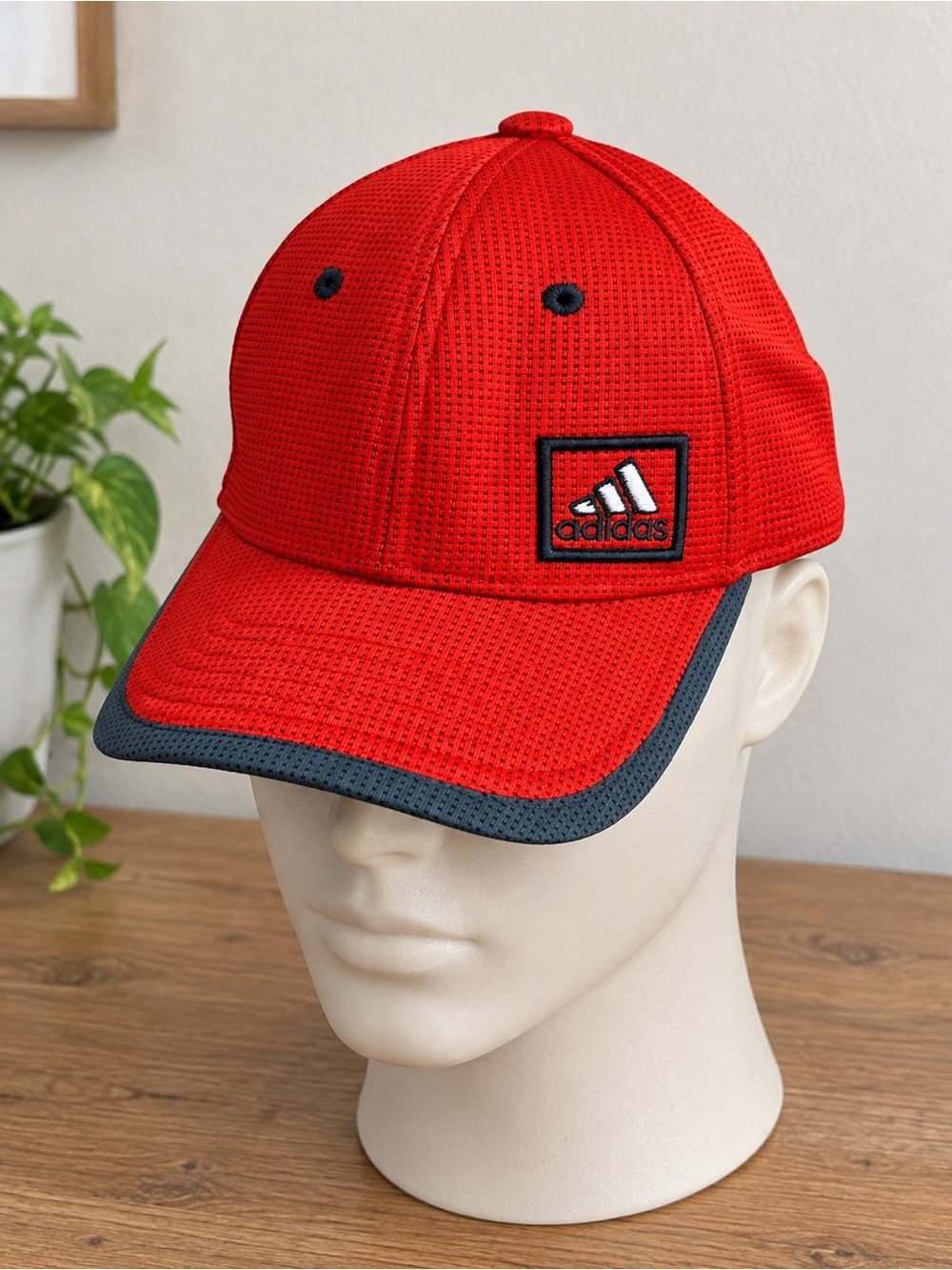 adidas Red and Gray Men's Athletic Baseball Cap